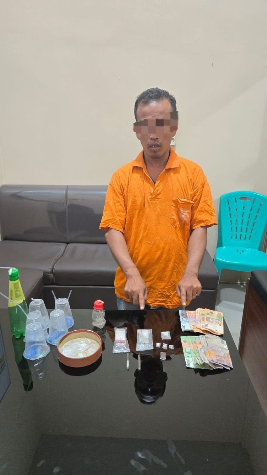 Dalam Giat GSN. Polres Batu Bara Kembali Ciduk Terduga Pelaku Narkotika di Medang Deras