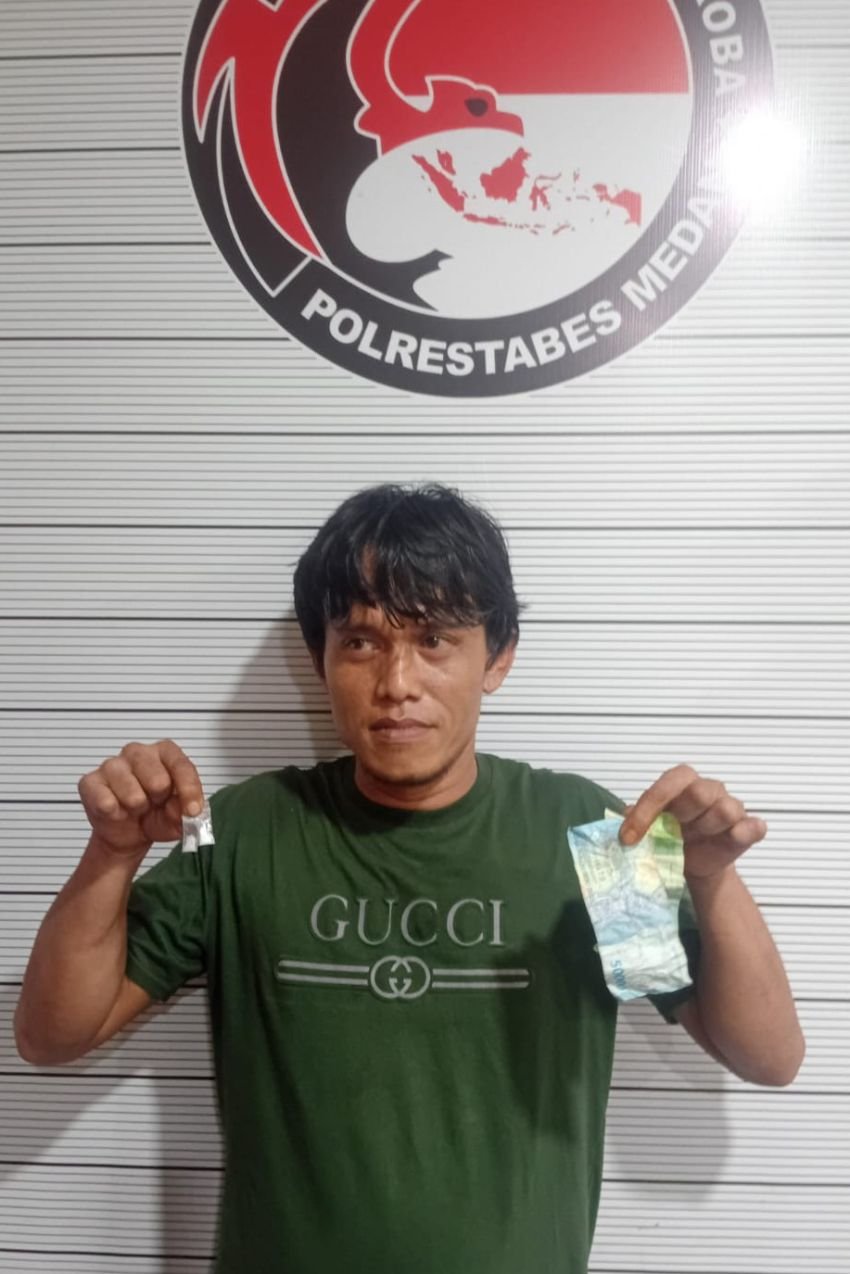 Lagi, Satres Narkoba Polrestabes Medan Tangkap Pengedar Sabu Gang Pasir