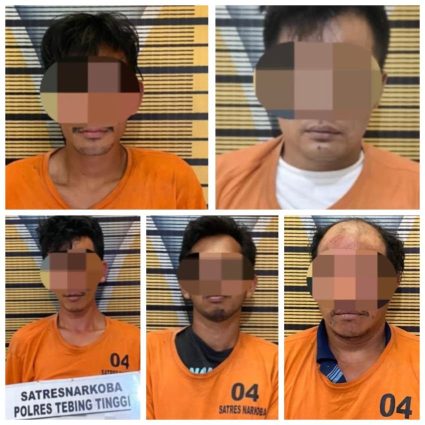Digerebek Petugas, Lima Pemilik Sabu Diringkus