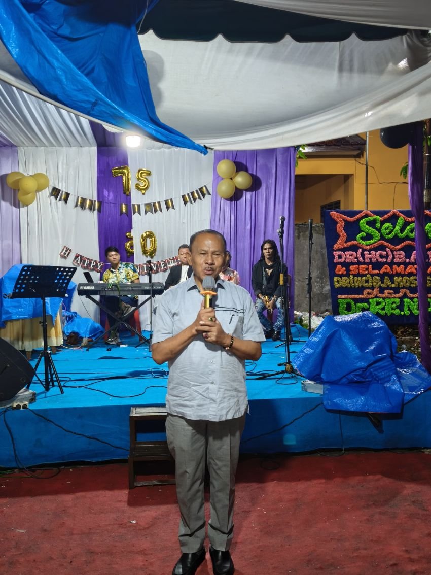 Harapan Dan Doa Maruli Siahaan Di Acara Syukuran Hari Ulang Tahun Ke 75  Dr (HC) B. A.Moses Tambunan