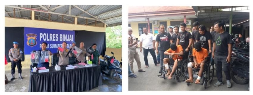 Dua Begal Sadis Ditangkap Polres Binjai