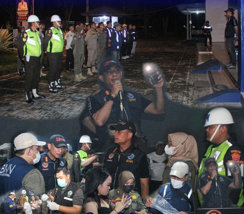 Bersinergi Cegah Peredaran Narkoba, BNNK Deli Serdang Gandeng Forkopimda Razia Cafe Four Brother &mdash; 12 Pengunjung  Positif Narkoba