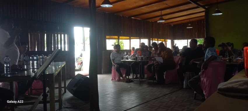 Nomor Urut-2 Sosialisasi Cakades Amplas, Hisar Frengky Manalu: Saya Berjanji Tegak Lurus Memfungsikan Dana Desa