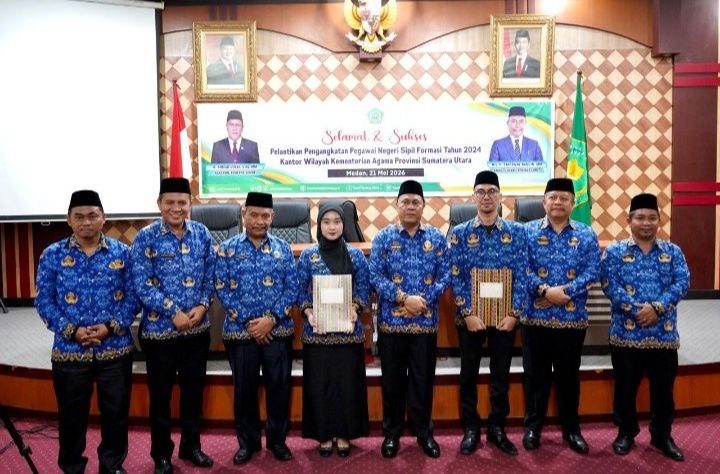 CPNS Formasi 2024 Dilantik, Kakanwil Kemenagsu: Kerja Integritas, Disiplin dan Profesional
