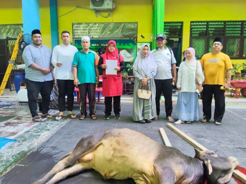 Kepala MAN 1 Medan Reza Faisal : Sifat Pemarah Hapuskan Lewat Pesan Kurban
