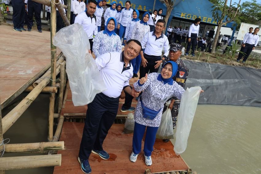 Ketahanan Pangan Kodaeral I, Tabur  30 Ribu Ikan Patin dan 150 Kilo Nila Dipanen  &lrm;
