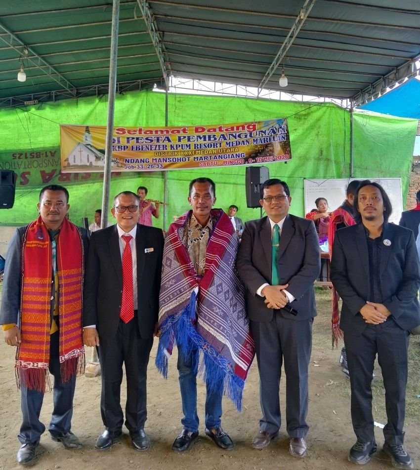 Anggota DPR RI Maruli Siahaan Hadiri Pesta Pembangunan HKBP Eben Ezer Marelan