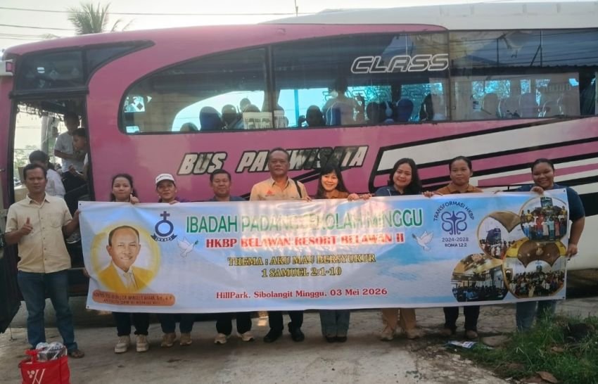 Wisata Rohani Anak Sekolah Minggu HKBP Belawan II ke Hill Park, Maruli Siahaan: Dukung Pertumbuhan Iman Generasi Muda