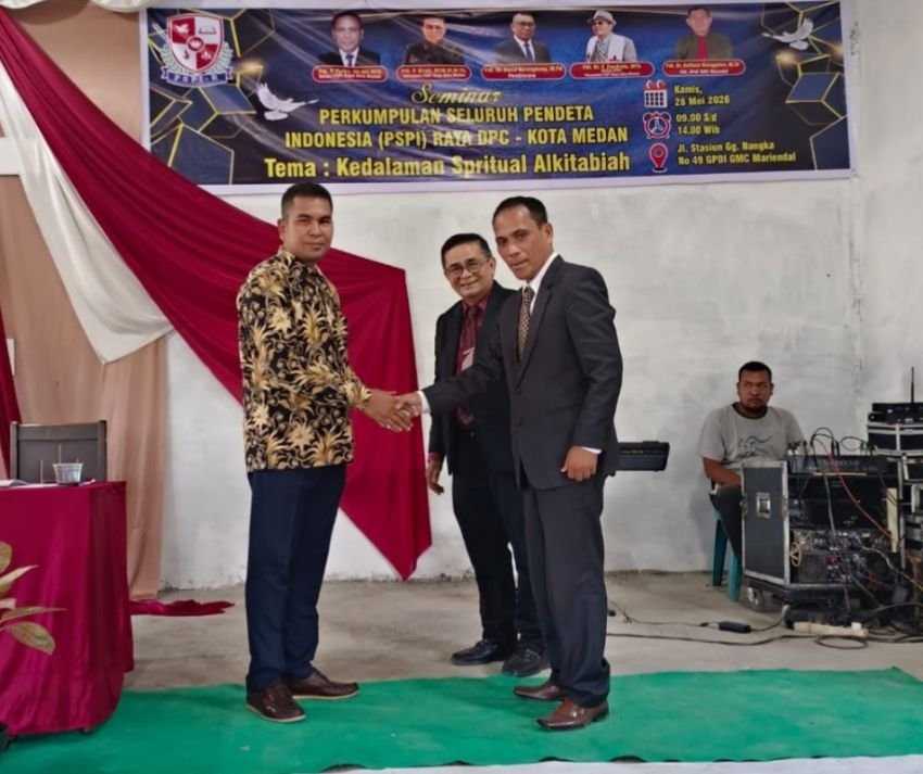 Maruli Siahaan Berharap Seminar PSPI Raya  DPC Kota Medan Dapat Meningkatkan Pelayanan Berlandaskan Nilai-Nilai Alkitabiah