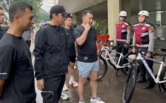 Kompak ! Kapolrestabes, Walikota dan Dandim Medan Sama-sama Sapa Tim Patroli Sepeda