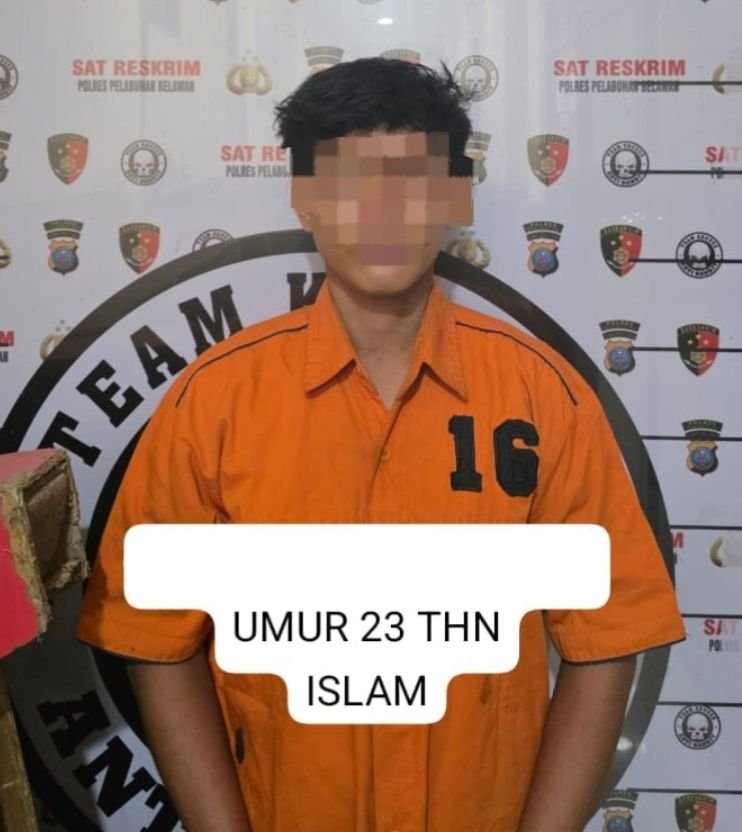 Bakar Rumah Warga Dengan Bom Molotov, Polres Pelabuhan Belawan Tangkap Satu Pelaku Positif Narkoba