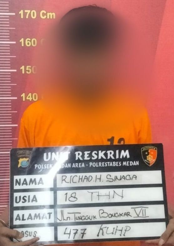 Polsek Medan Area Tangkap Pelaku Curanmor di Pasar 5 Tembung