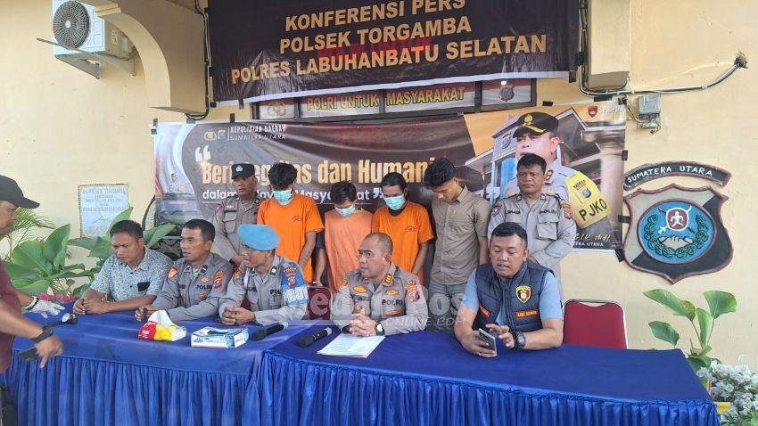 Gasak Sawit Berujung Bui! Polsek Torgamba Tak Beri Ampun Komplotan Pencuri TBS