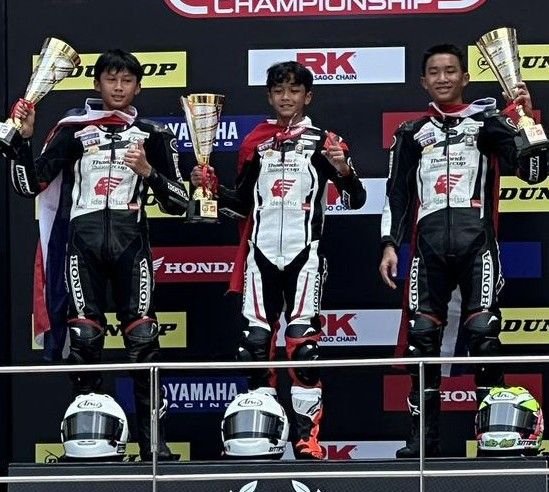 Tunjukkan Dominasi, Pebalap Belia Astra Honda Juara Thailand Talent Cup