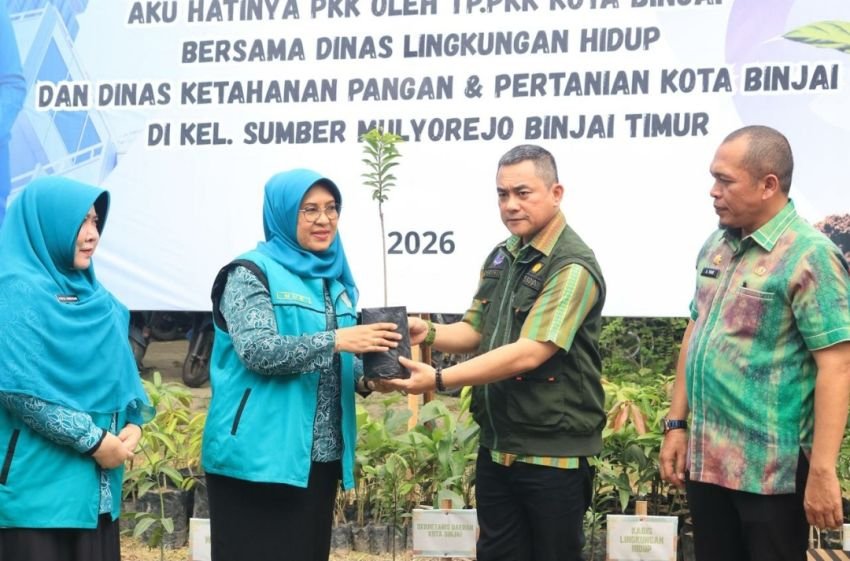 Dukung Program Aku Hatinya PKK, Pemko Binjai Salurkan Bantuan ke Kelurahan Sumber Mulyorejo