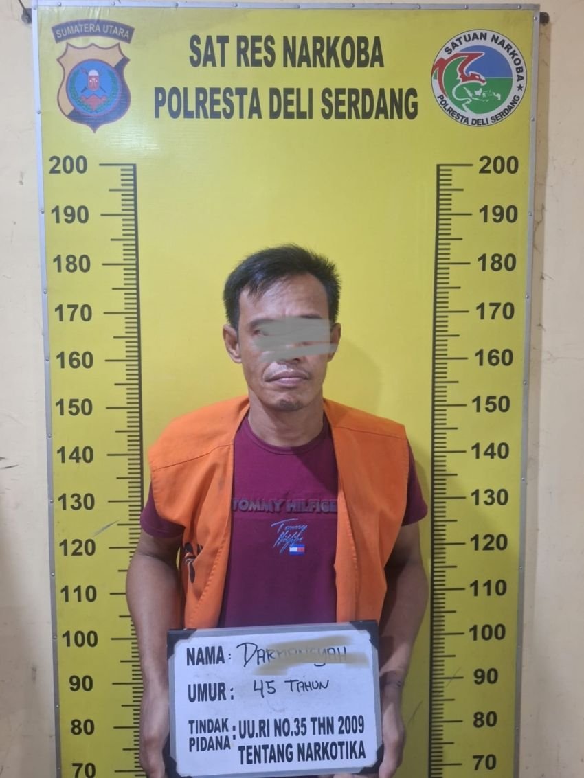 Seorang Pria Diamankan Personil Gabungan Sat Narkoba dan Polsek Pantai Labu