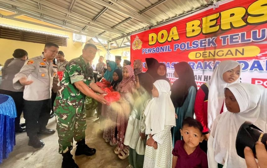 Polsek Teluk Mengkudu Gelar Doa Bersama Anak Yatim, Perkuat Sinergi Kamtibmas