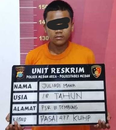Polsek Medan Area Tangkap Pembongkar Rumah Warga Jermal : Pelaku Jebol Pintu Samping