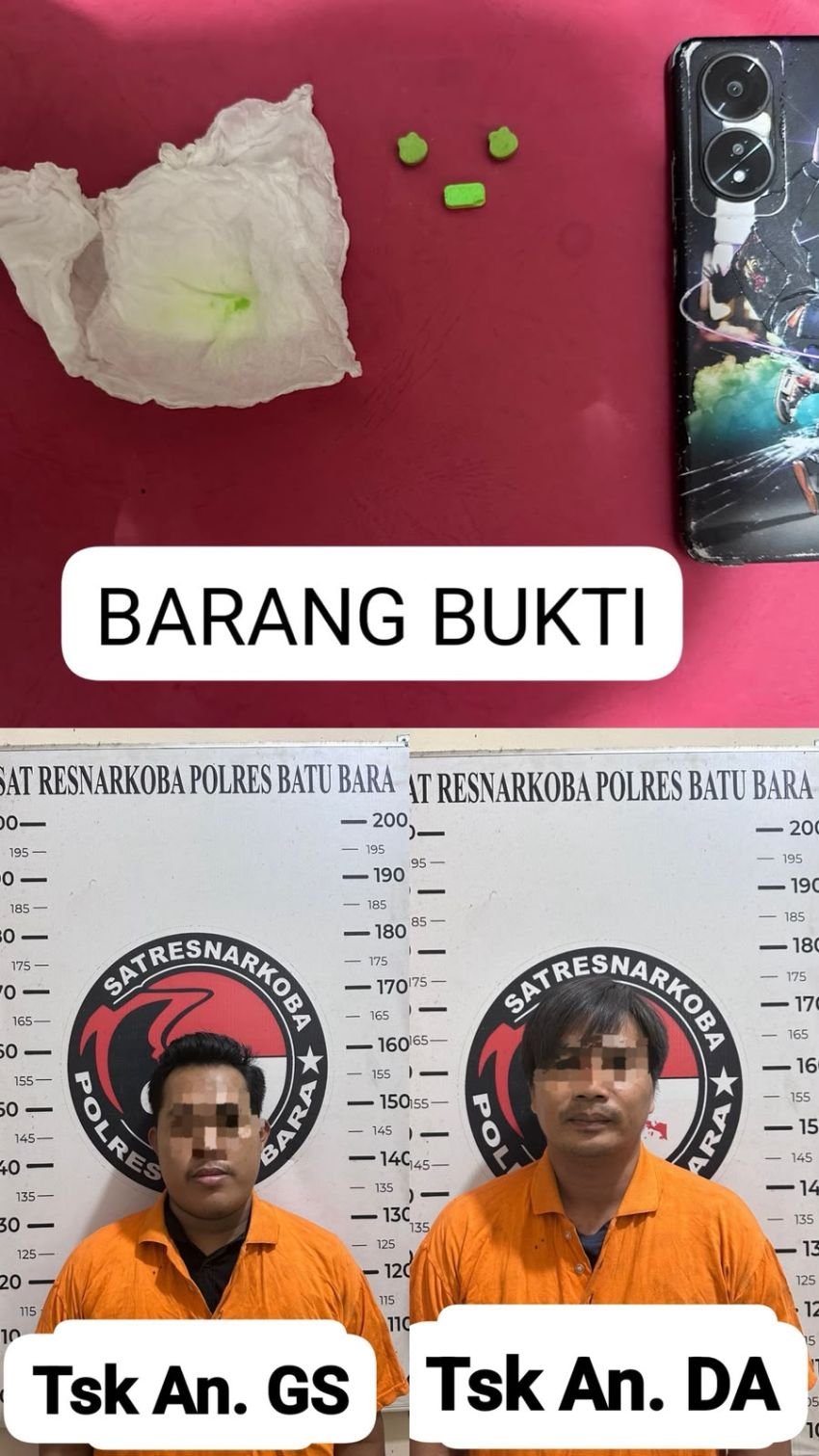Satresnarkoba Polres Batu Bara Ungkap Dua Kasus Peredaran Pil Ekstasi, Dua Tersangka Diamankan
