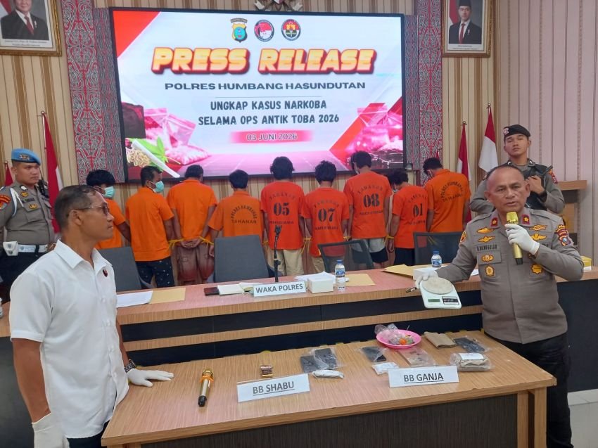 Satresnarkoba Polres Humbahas Ungkap 5 Kasus Tindak Pidana Narkotika