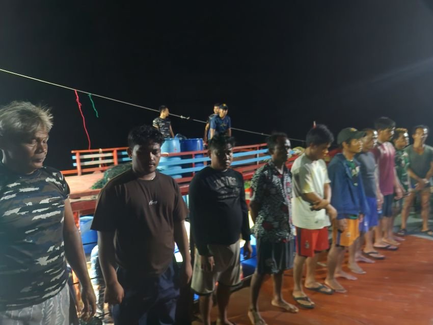 KRI Imam Bonjol -383 Ungkap Dugaan Pesta Sabu Di Tengah Laut KM Aries Indo XVIII