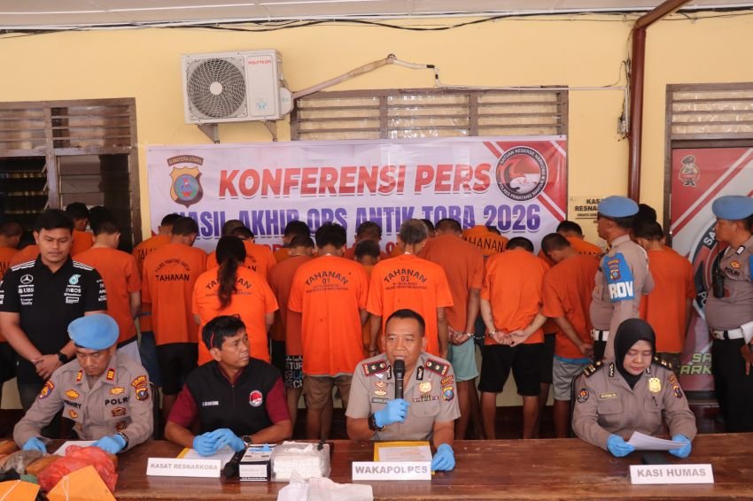 Polres Pematangsiantar Gelar Press Release Hasil Ops Antik Toba 2026
