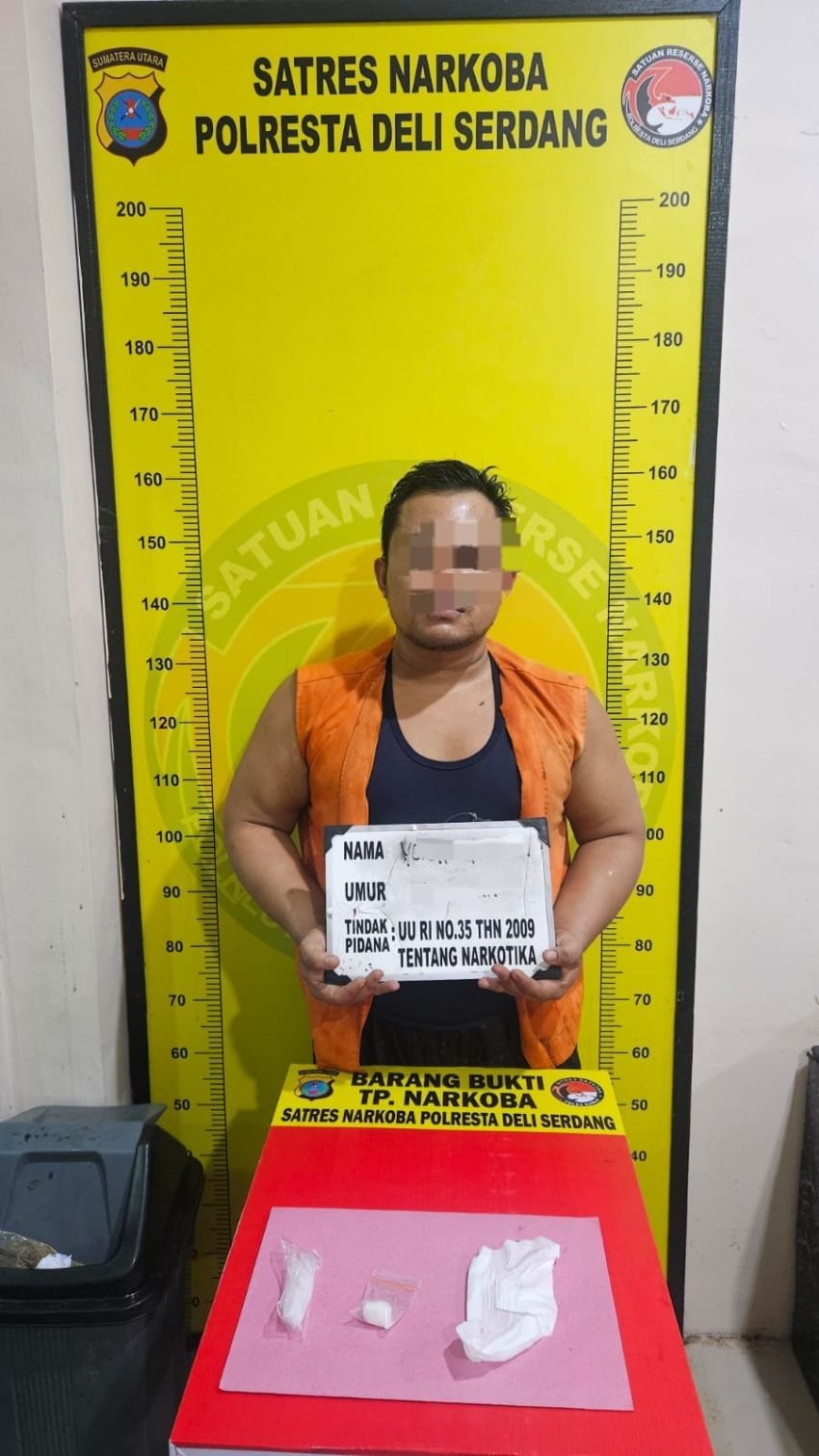 Polresta Deli Serdang Amankan Terduga Pengedar Sabu 5,79 Gram