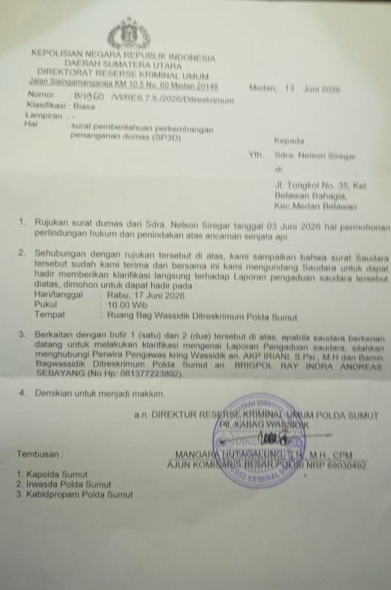 FORWAKIM Desak Kapoldasu Segera Proses Terkait Intimidasi dan Pengancaman Wartawan di Belawan