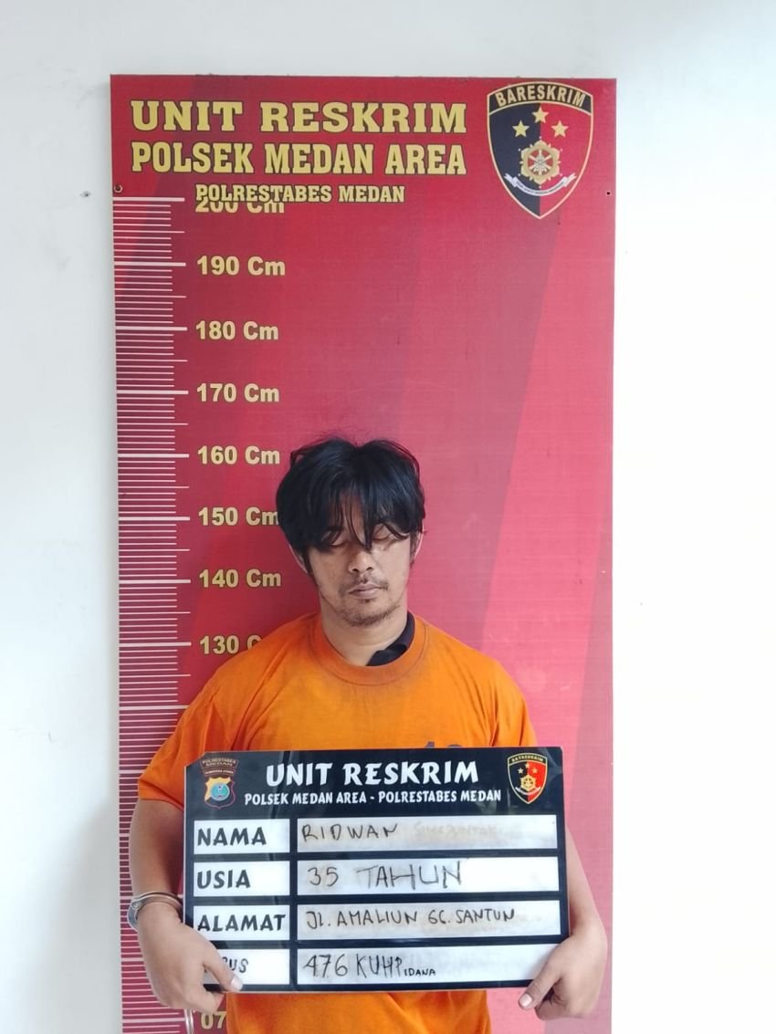 Polsek Medan Area Tangkap Pencuri HP : Aksi Pelaku Terekam CCTV