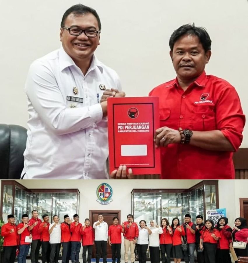 Audiensi dan Koordinasi DPC PDIP Deli Serdang Temui Bupati Asri Ludin Tambunan