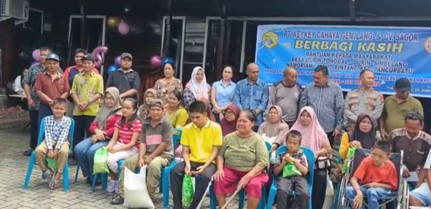 Pasca Bencana Alam Terjang 4 Desa Pancur Batu, PT Key Key Dan CV Sagor Salurkan Bantuan untuk Korban Angin Puting Beliung dan Anak Berkebutuhan Khusus