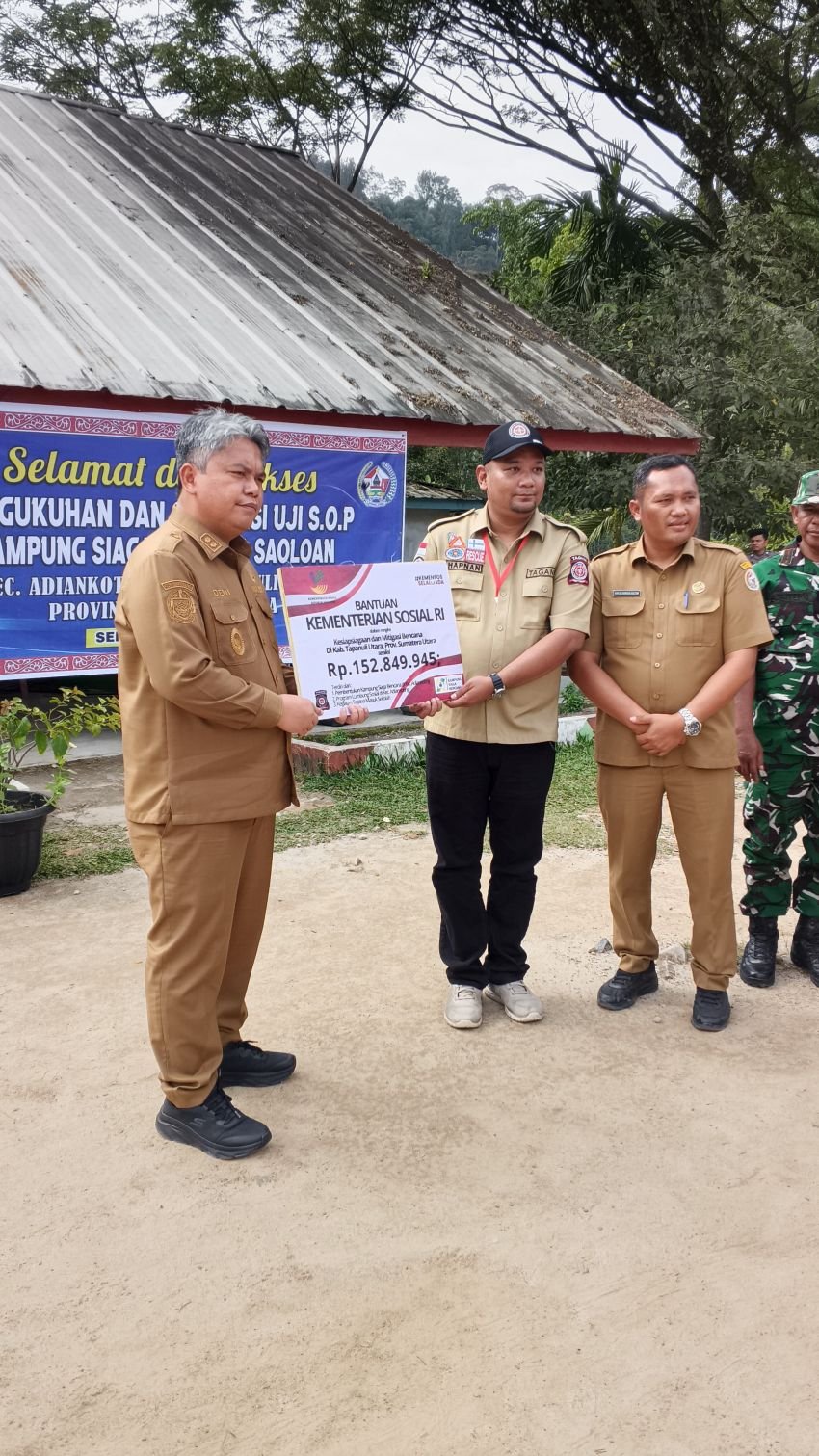 Pemkab Taput Kukuhkan KSB Saoloan, Perkuat Kesiapsiagaan Bencana Berbasis Komunitas di Adiankoting