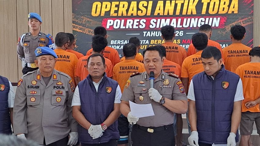 Operasi Antik Toba 2026, Polres Simalungun Ringkus 53 Tersangka & Sita 1 Kg Lebih Narkoba