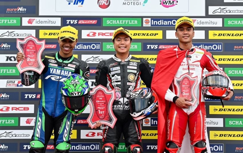 CBR Series Melesat Kencang, AHRT Borong Tiga Podium ARRC Motegi