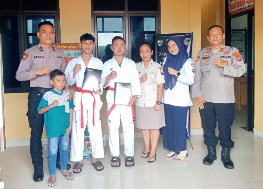 Dua Atlet Muda Sergai Bawa Harapan Sumut di Kejurnas ITF Palembang, Dapat Dukungan Polres Sergai