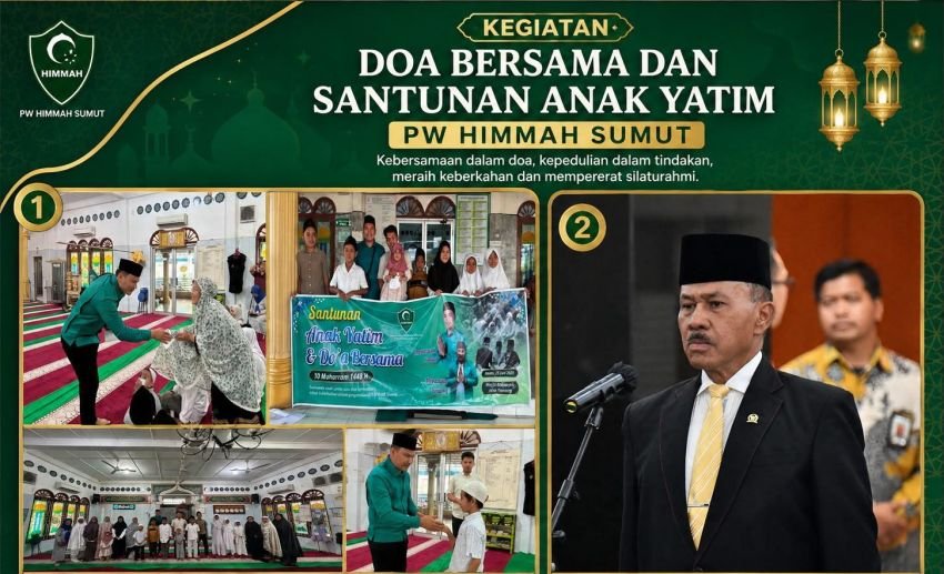 Maruli Siahaan Dukung Kegiatan Santunan Anak Yatim dan Doa Bersama PW HIMMAH Sumatera Utara