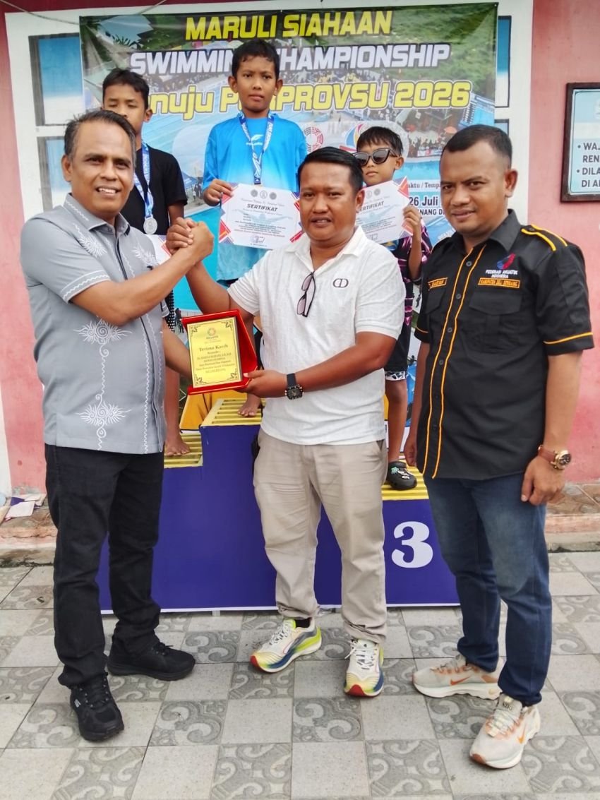 Maruli Siahaan Dukung Pembinaan Atlet Renang Muda melalui Akuatik Swimming Championship 2026 Se-Sumatera Utara