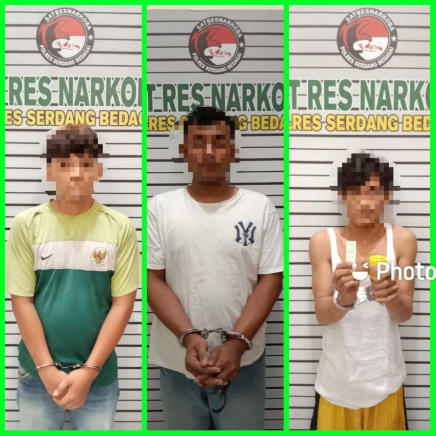 3 Pelaku Jaringan Narkoba Dolok Masihul Ditangkap