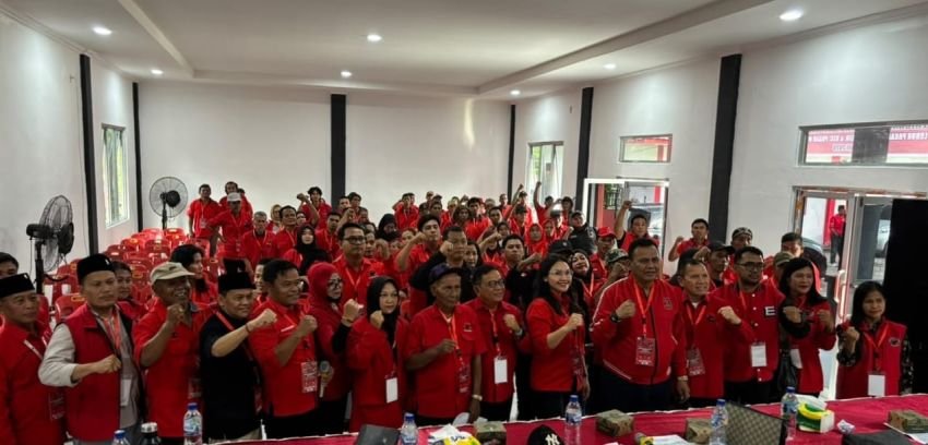 DPC PDI-P Deliserdang Gelar Musancab VI, Indra Silaban Terpilih Kembali Ketua PDI-P Lubukpakam
