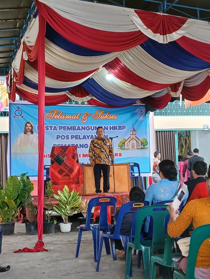 Kombes Pol. (Purn.) Dr. Maruli Siahaan, S.H., M.H. Dukung Pembangunan Dua Pos Pelayanan HKBP di Deli Serdang
