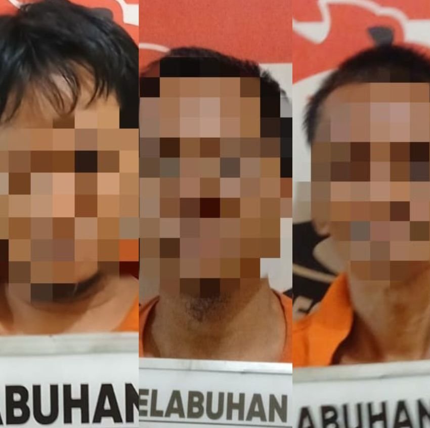 Polres Belawan Tangkap Satu Pengedar dan Empat Pemakai Sabu :  Barang Bukti Paket Sabu, Bong dan Kaca Pirek