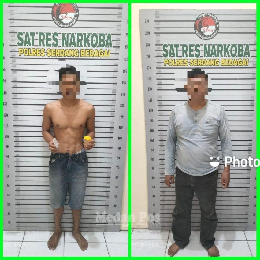 2 Pria Diamankan Satres Narkoba Polres Sergai