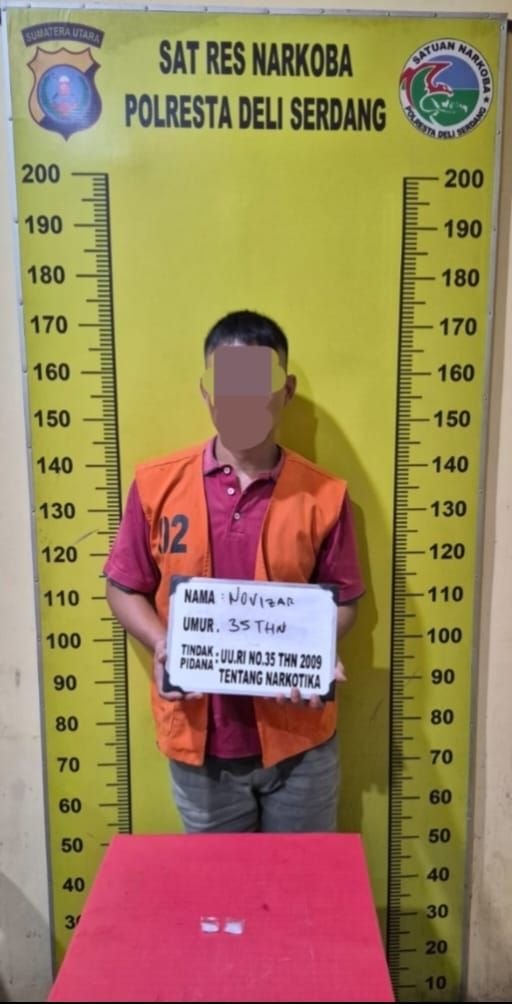 Satres Narkoba Polresta Deli Serdang Ungkap Kasus Peredaran Narkotika, Seorang Pria Berhasil Diamankan