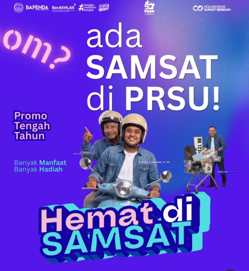 Tinggal Menghitung Hari! Bapenda Sumut Hadirkan Kemudahan Bayar Pajak Kenderaan di PRSU ke-50