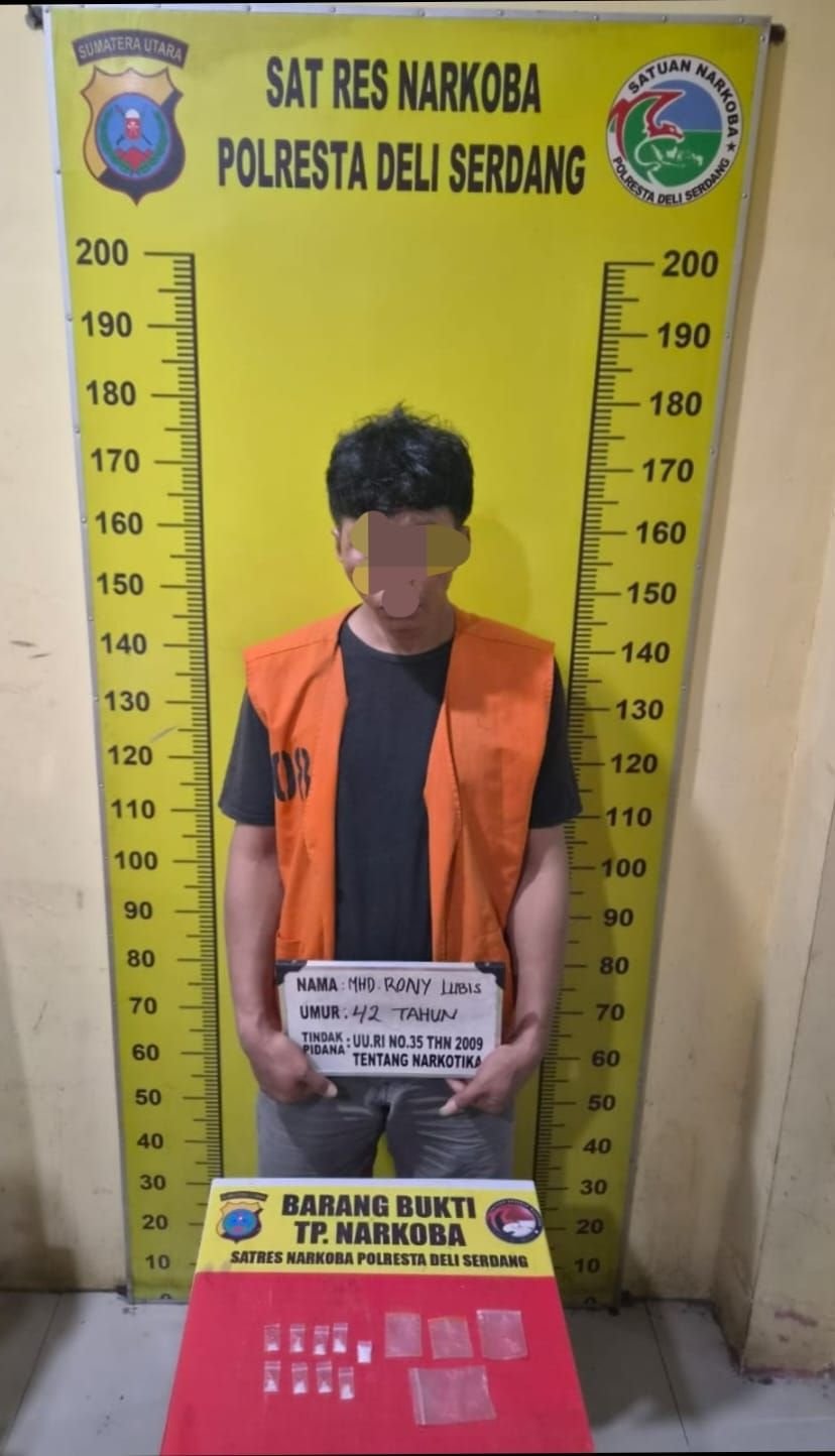 Pemilik Sabu 1,72 Gram Diamankan Sat Narkoba Polresta Deli Serdang