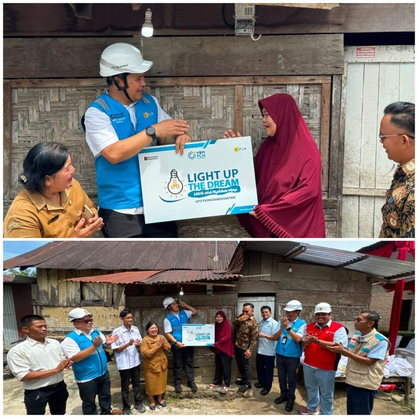 PLN UP3 P.Siantar Hadirkan Terang dan Kepedulian, GM PLN UID Sumut Nyalakan 13 Sambungan Listrik Gratis dan Salurkan Bantuan Xtra Care
