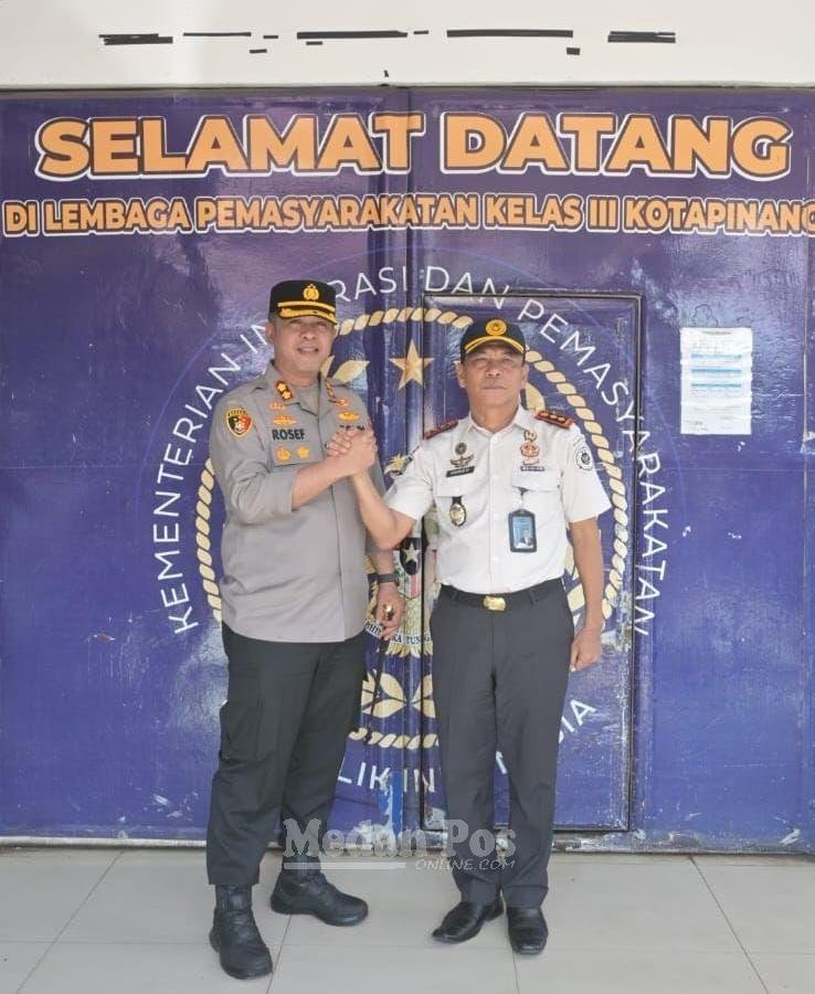 Perkuat Sinergitas Pengamanan, Kalapas Kotapinang Sambut Kunjungan Kapolres Labuhanbatu Selatan