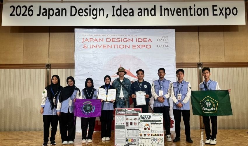 MAN 1 Medan Raih Gold Medal pada Ajang Internasional JDIE INNOPA WIIPA 2026 di Osaka Jepang