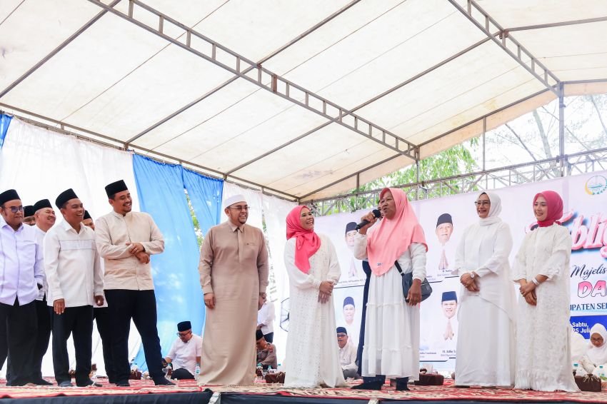Gubsu Bobby Nasution Hadiri Tabligh Akbar MTMD di Sergai