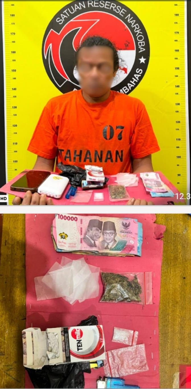 Bawa Sabu dan Ganja, DNH Diamankan Satresnarkoba Polres Humbahas